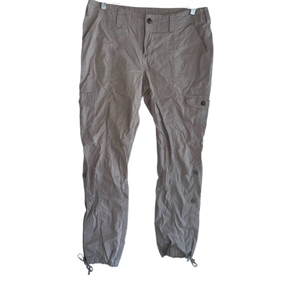 Boston Proper Women's Convertible Cargo Pants Beige Size 10 Cotton Blend - Picture 1 of 8
